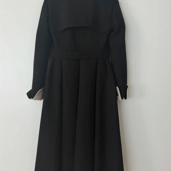 Iconic AW 2013 Dior Wool with white shawl collar Dress by Raf Simons
